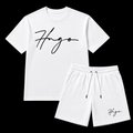H.u.g.o Kids 2 Piece Short Set - White