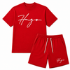 H.u.g.o Kids 2 Piece Short Set - Red