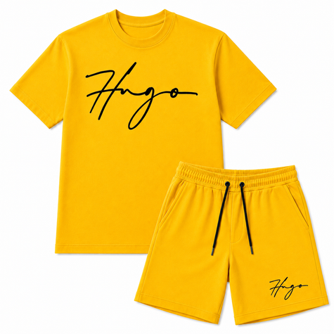 H.u.g.o Kids 2 Piece Short Set - Red