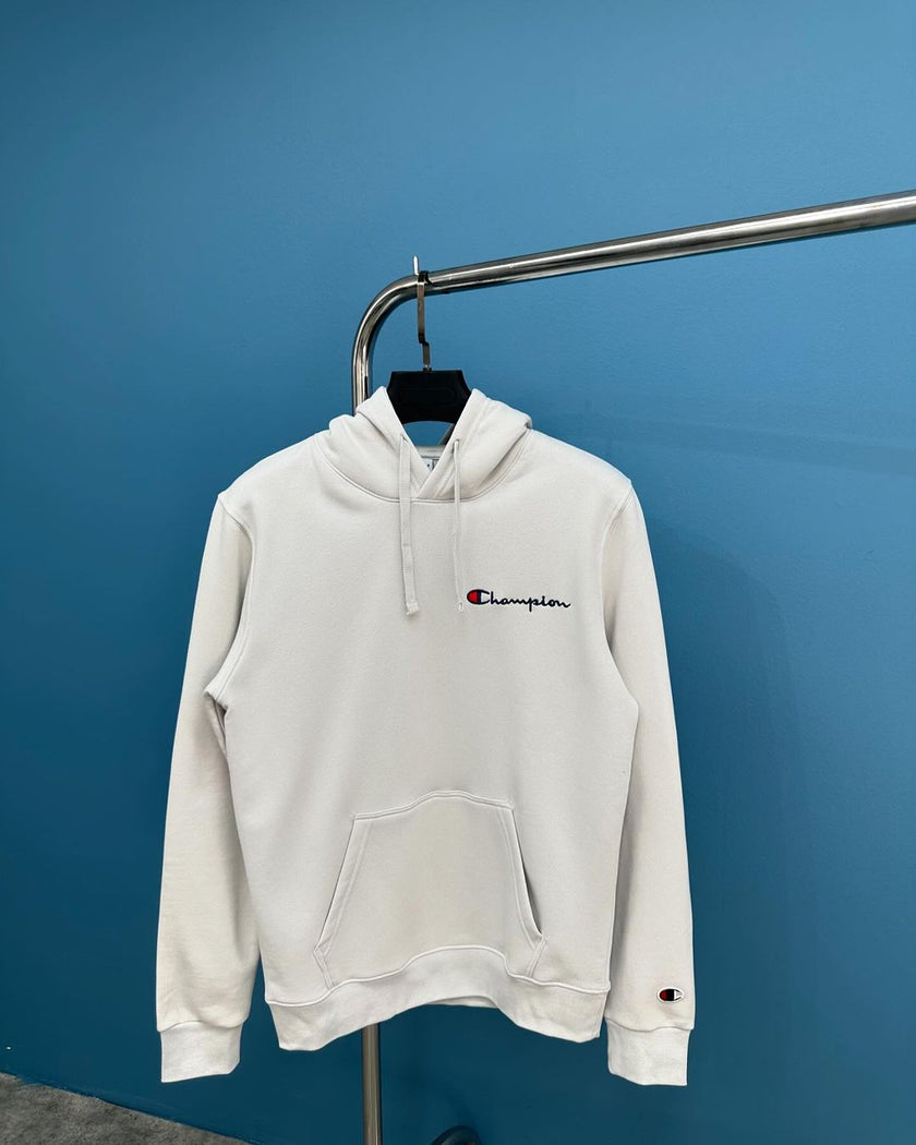 Champion Classic Logo Hoodie - White - Brand Store