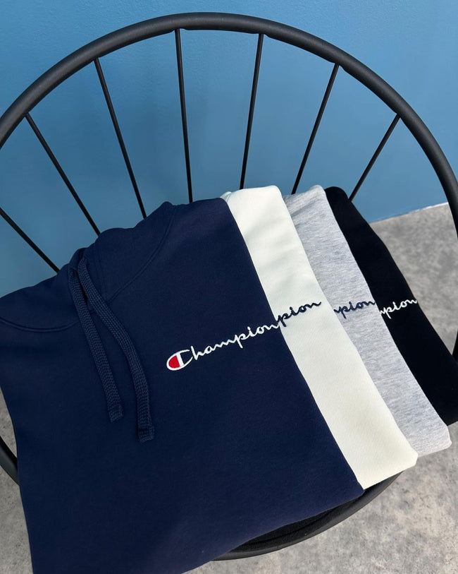 Champion Classic Logo Hoodie - Black - Brand Store
