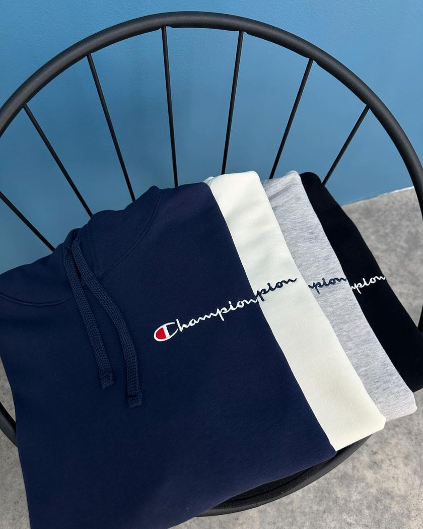 Champion Classic Logo Hoodie - Black - Brand Store