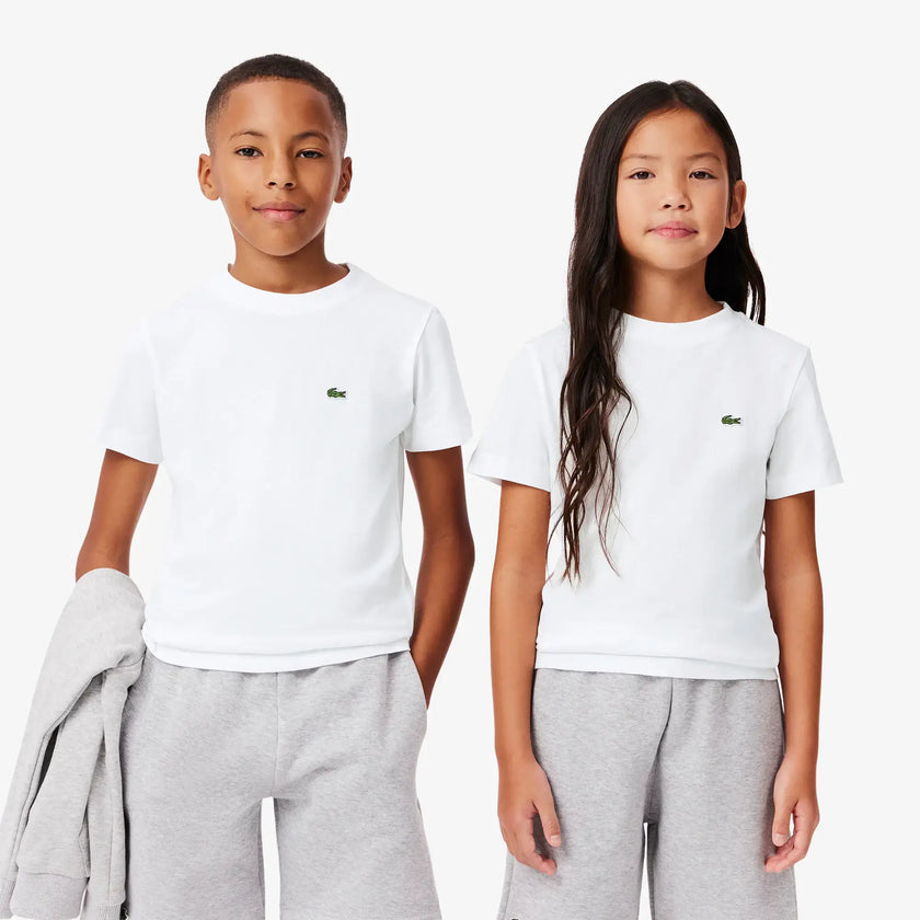 Lacoste Chest Logo Tee - White - Brand Store