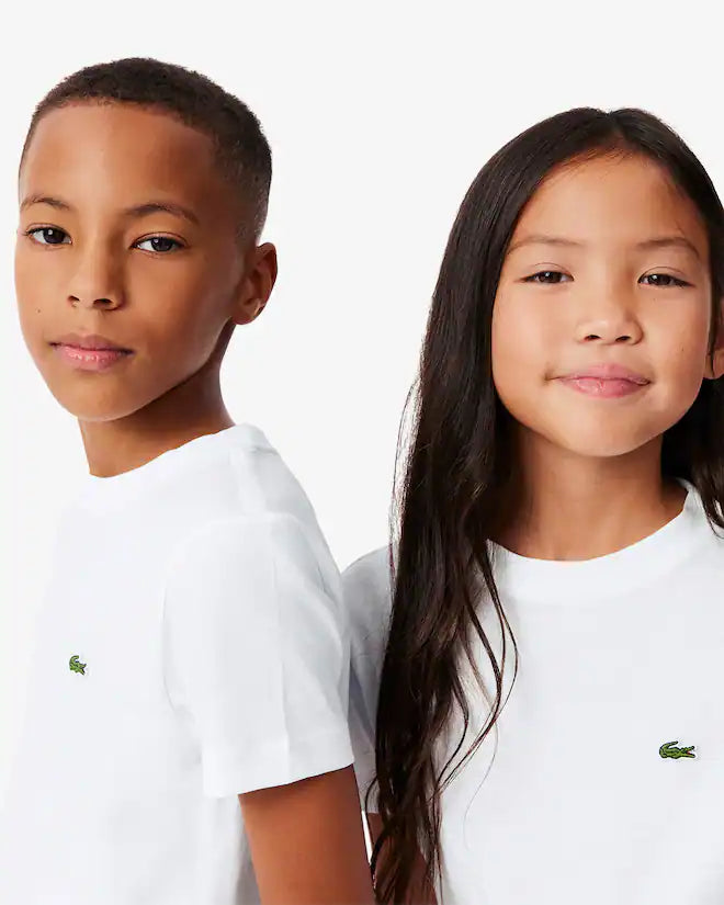 Lacoste Chest Logo Tee - White - Brand Store