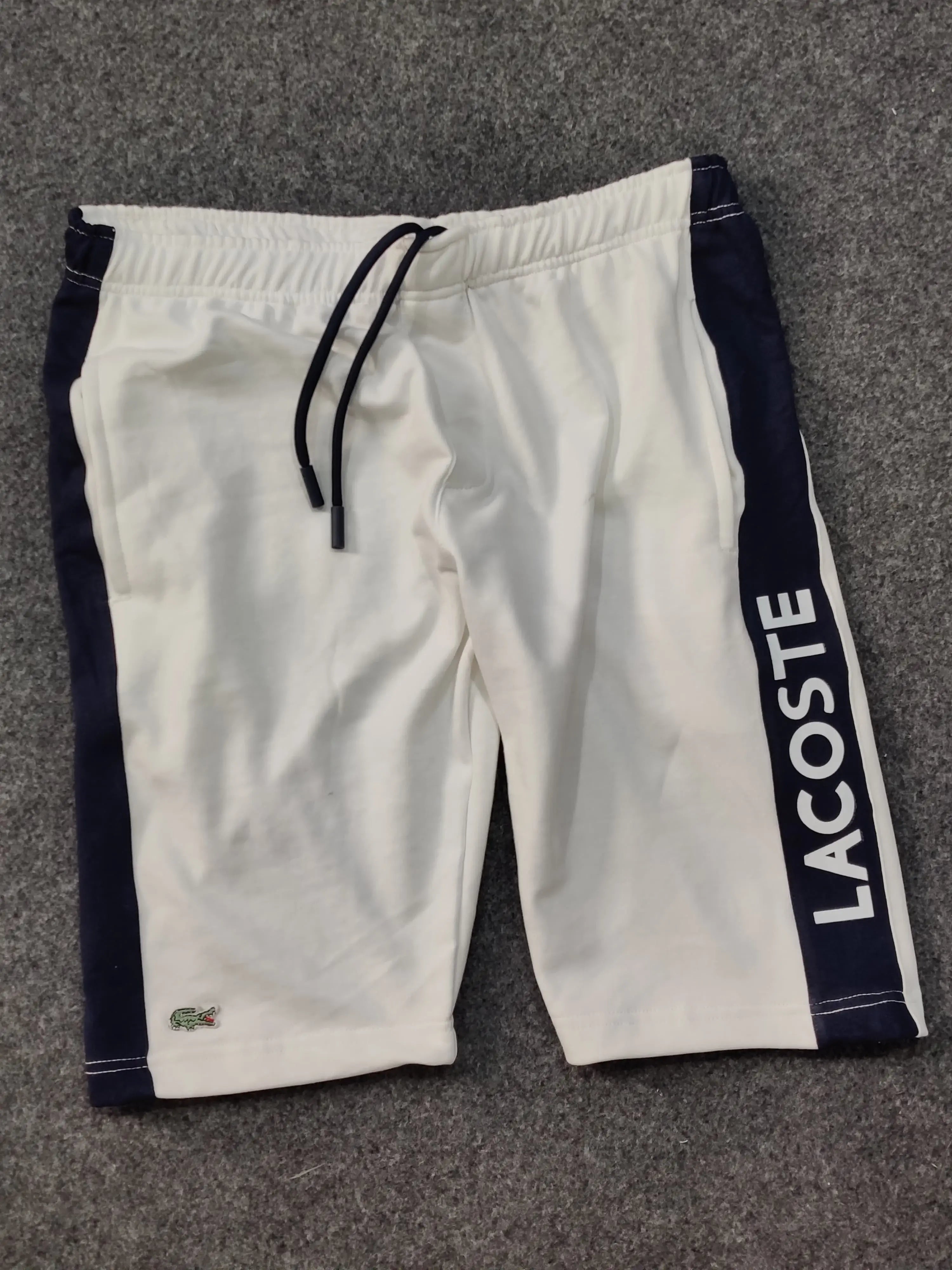 Lacoste Colorblock Shorts - White/Navy - Brand Store
