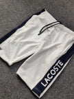Lacoste Colorblock Shorts - White/Navy - Brand Store