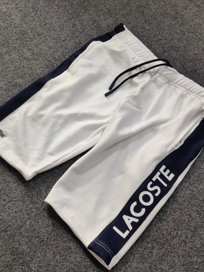 Lacoste Colorblock Shorts - White/Navy - Brand Store