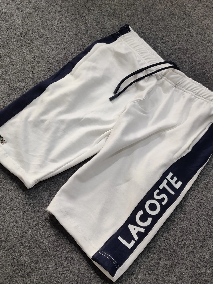 Lacoste Colorblock Shorts - White/Navy - Brand Store