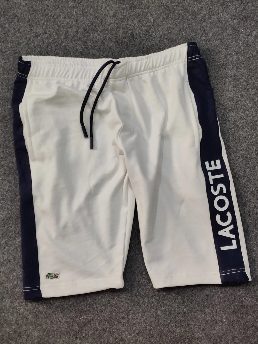 Lacoste Colorblock Shorts - White/Navy - Brand Store