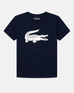 Lacoste Crocodile Printed Tee - Navy - Brand Store