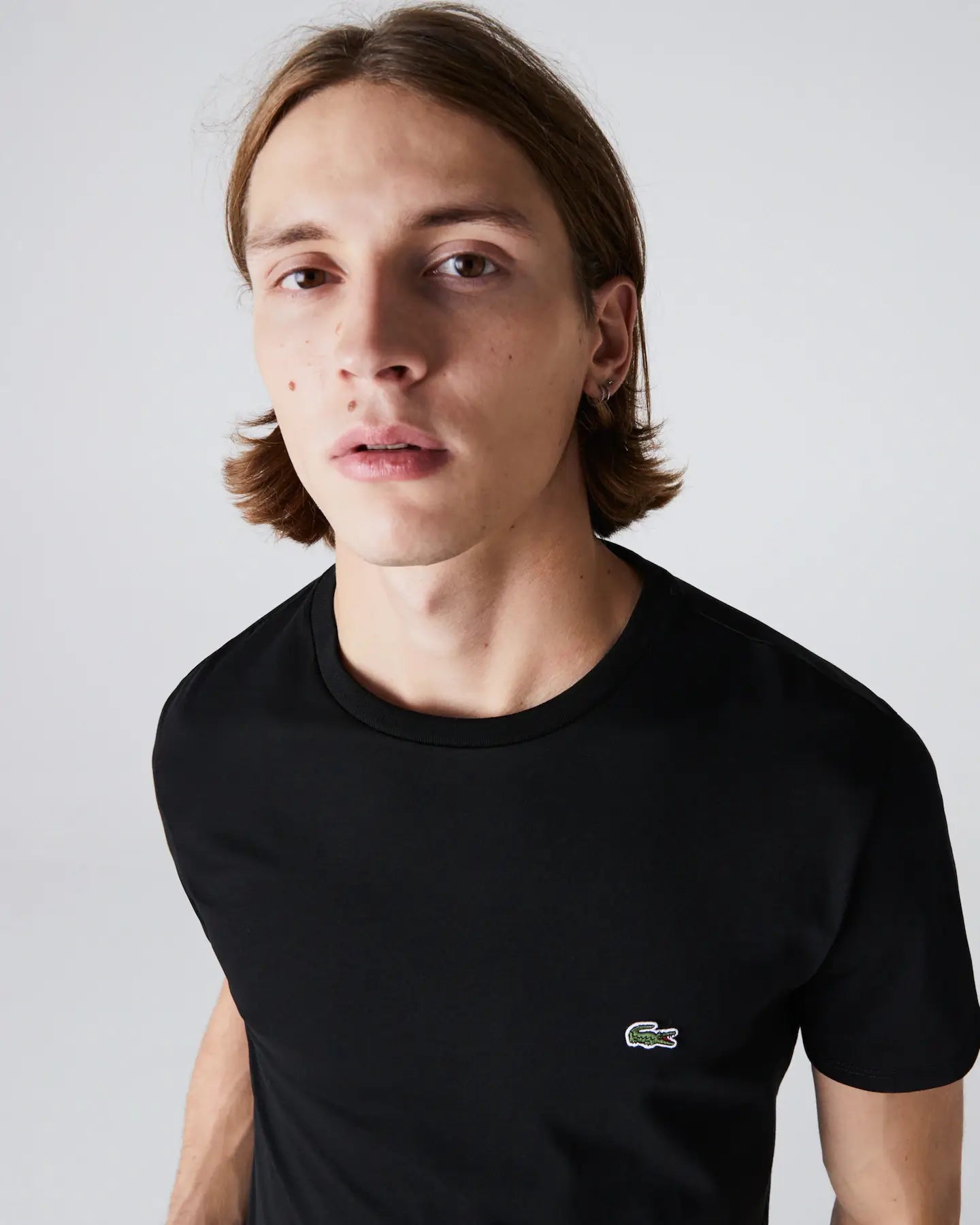 Lacoste Solid Tee - Black - Brand Store