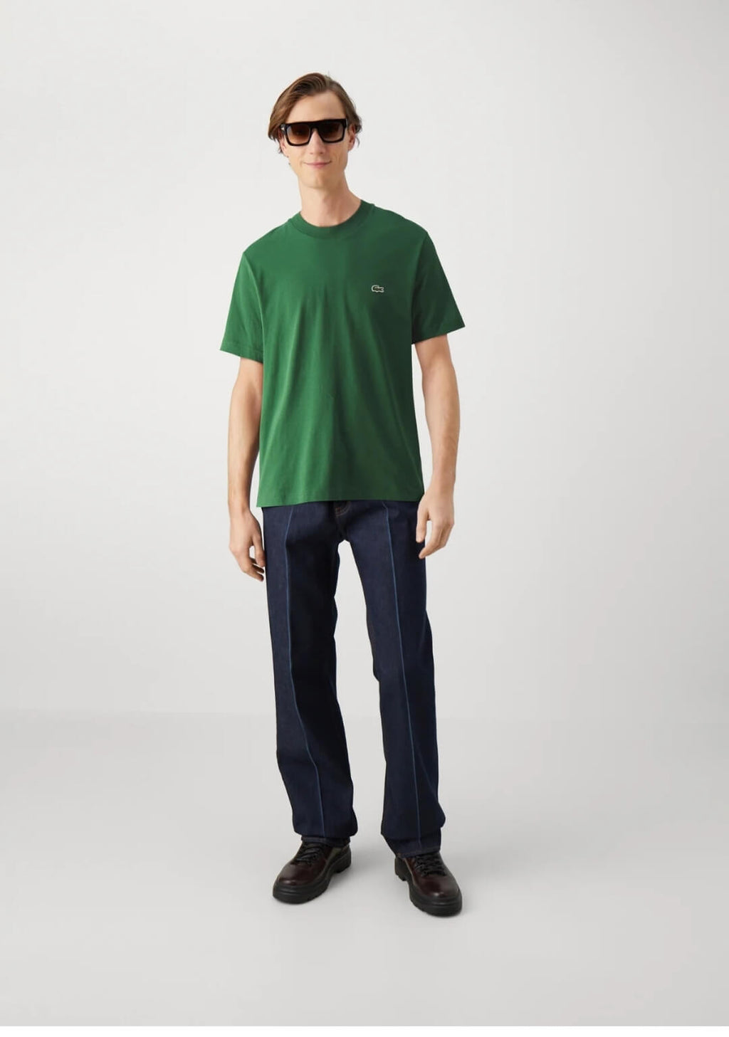 Lacoste Solid Tee - Green - Brand Store