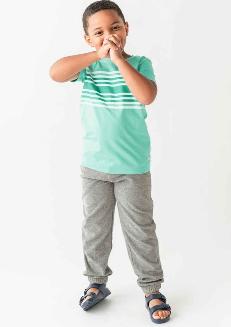 Boys Jercy Jogger Trouser - Heather Gray