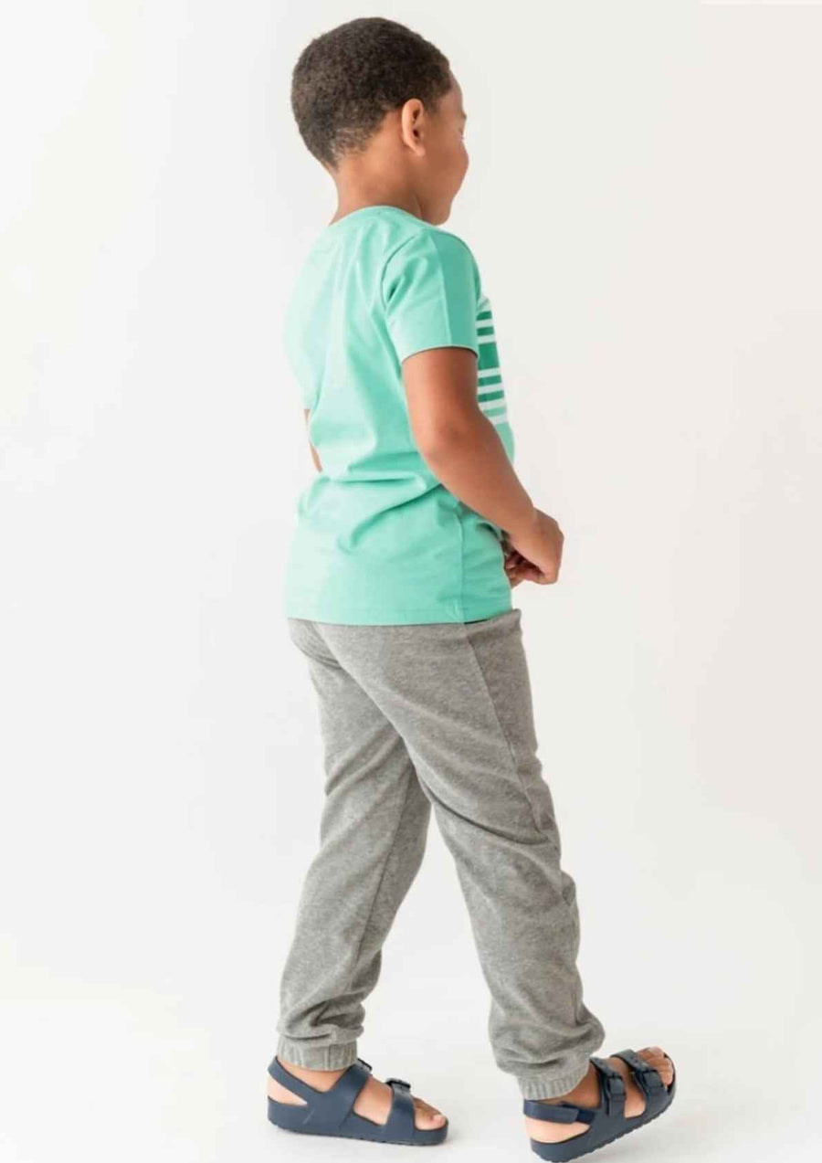 Boys Jercy Jogger Trouser - Heather Gray