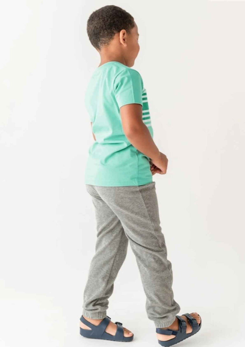 Boys Jercy Jogger Trouser - Heather Gray