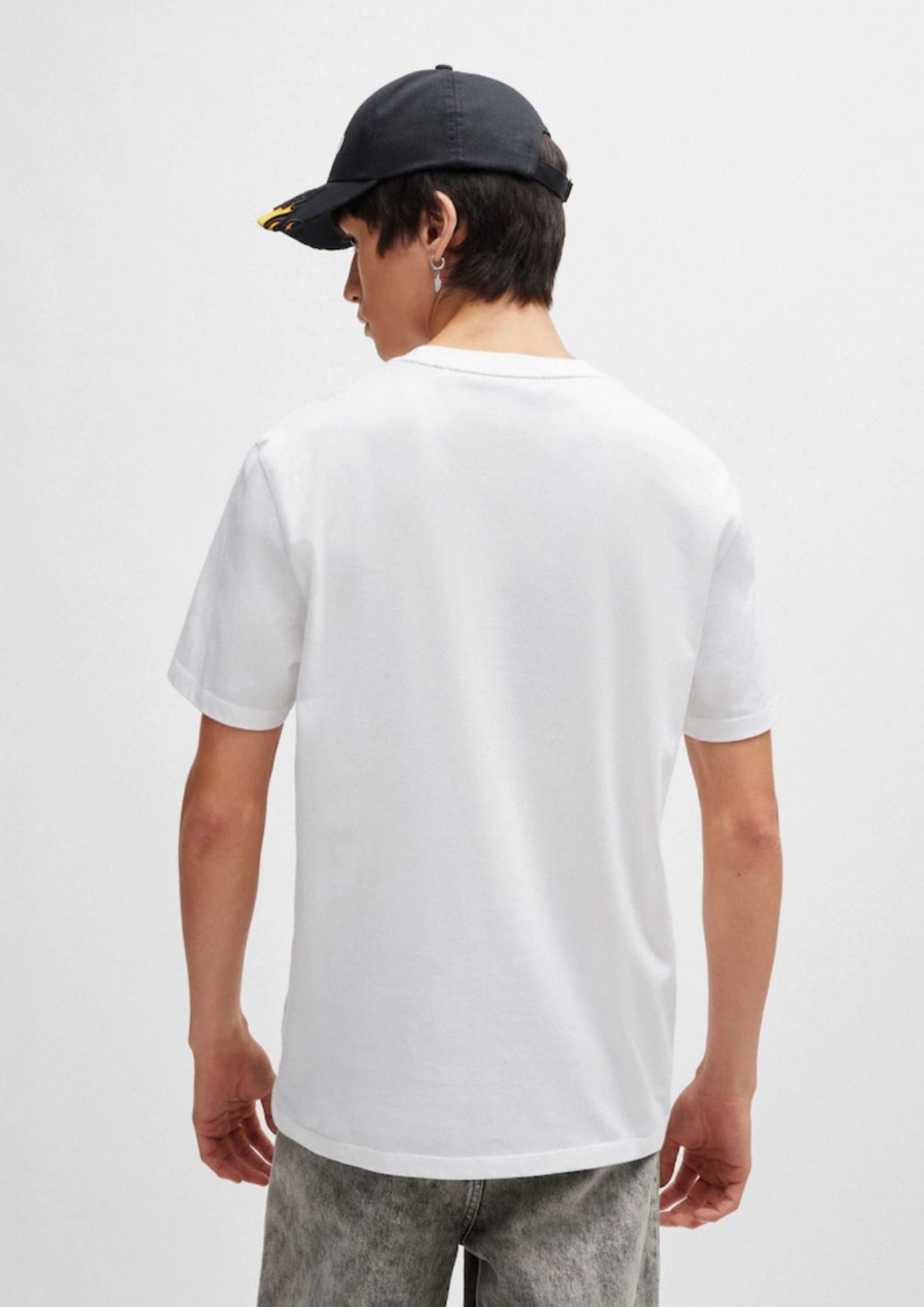 Hugo Square Logo Tee - Black - Brand Store