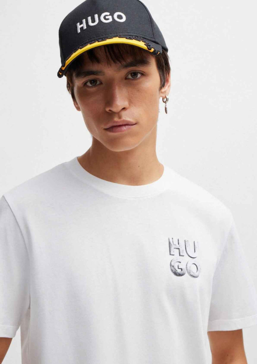 Hugo Square Logo Tee - Black
