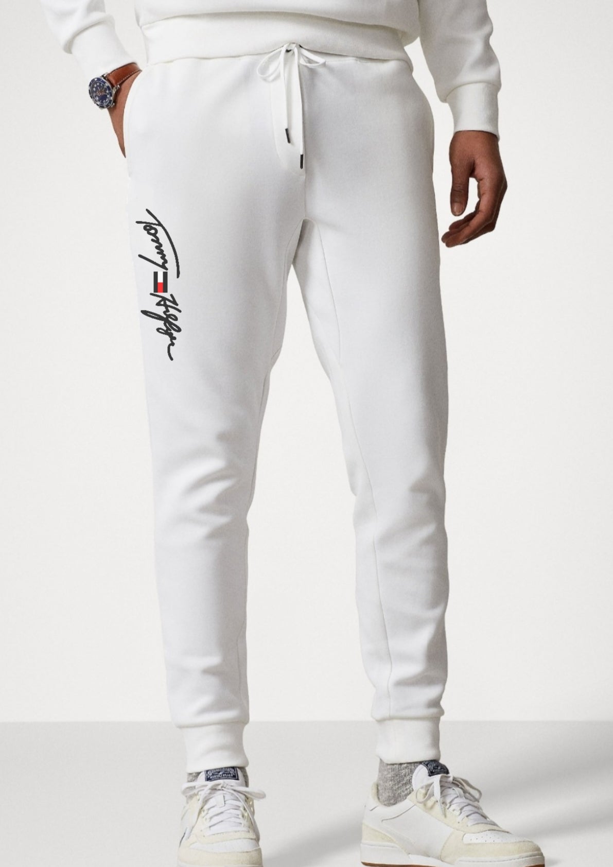 Tommy Hilifiger Signature Trouser - White - Brand Store