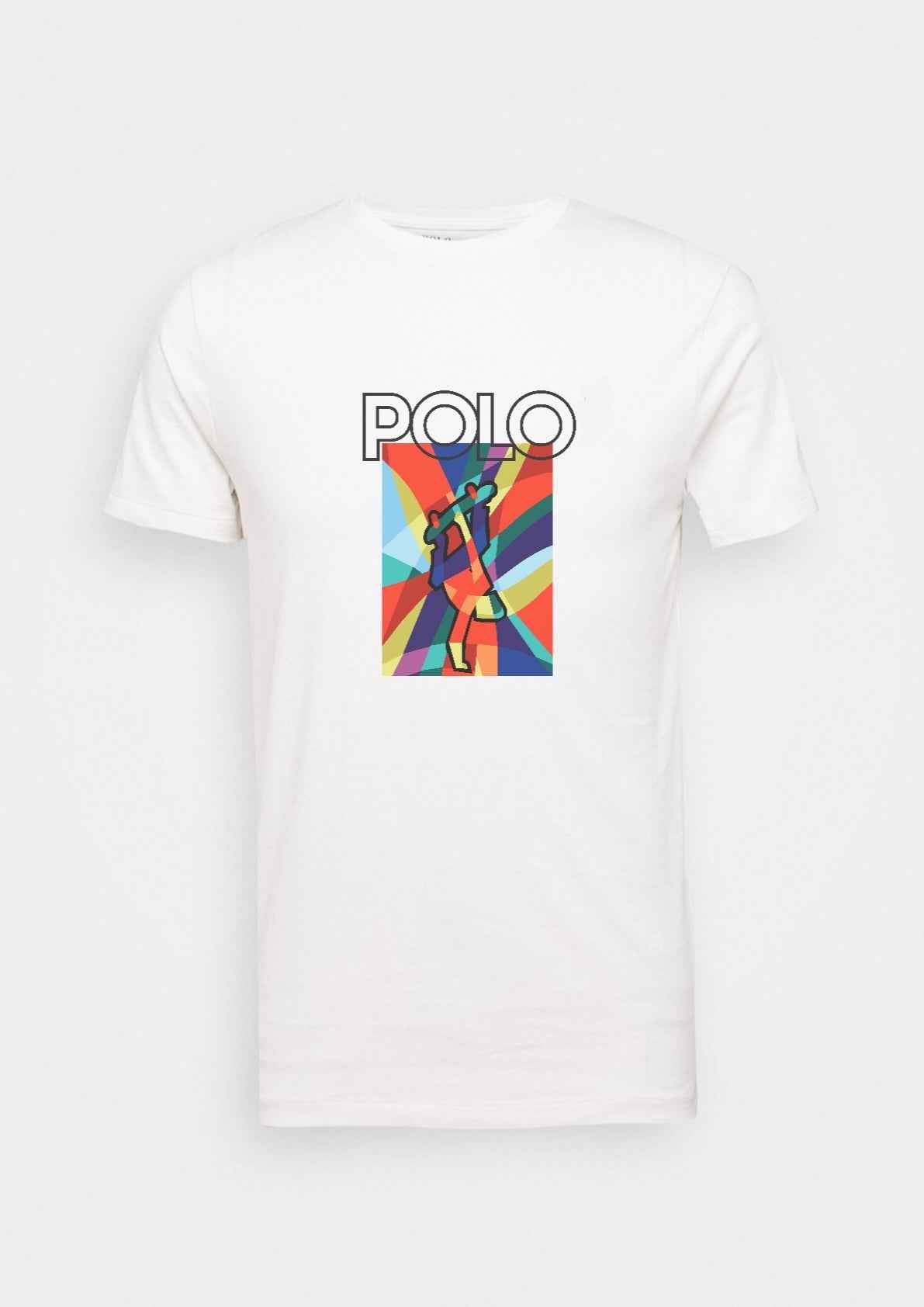 Polo Multi graphic Tee - White