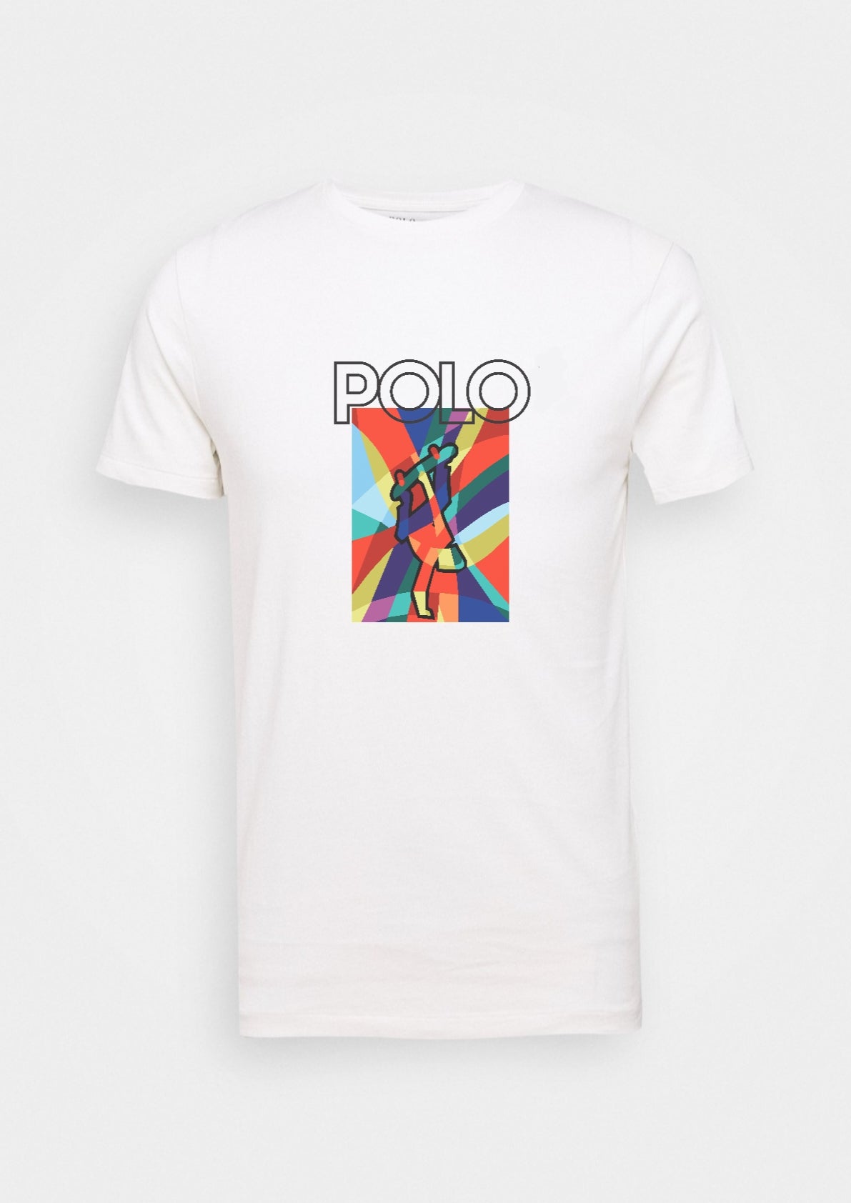 Polo Multi graphic Tee - White - Brand Store