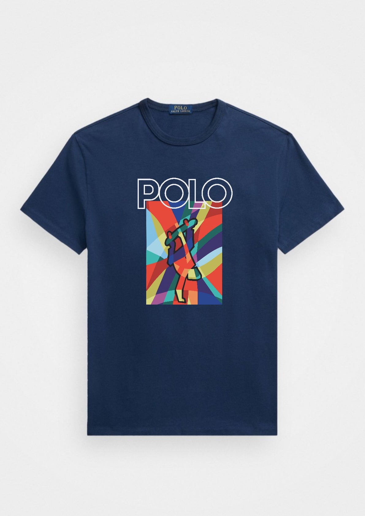 Polo Multi graphic Tee - Navy - Brand Store
