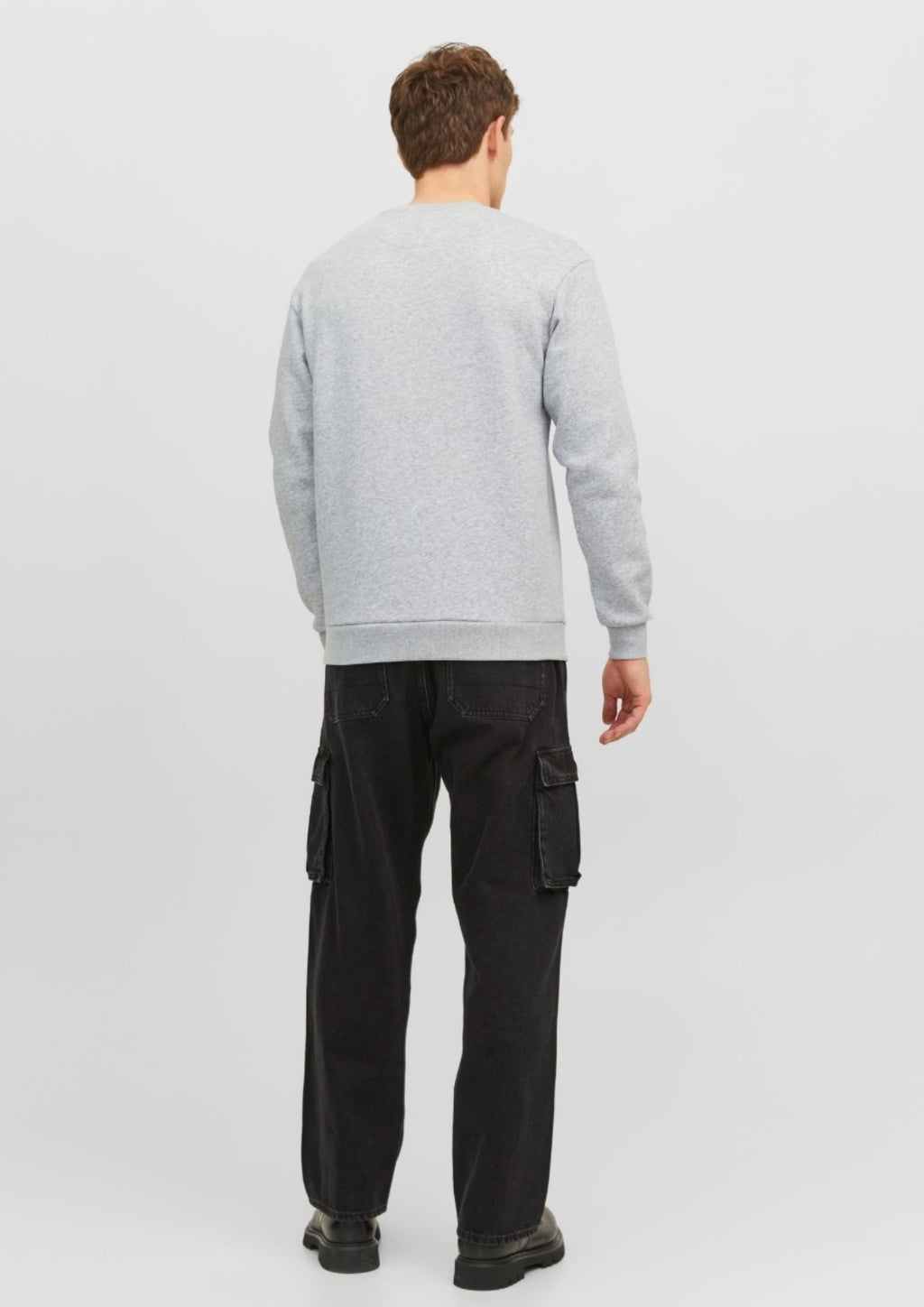 Armani Exchange Swirl Logo Sweatshirt - Heather Gray - Brand Store