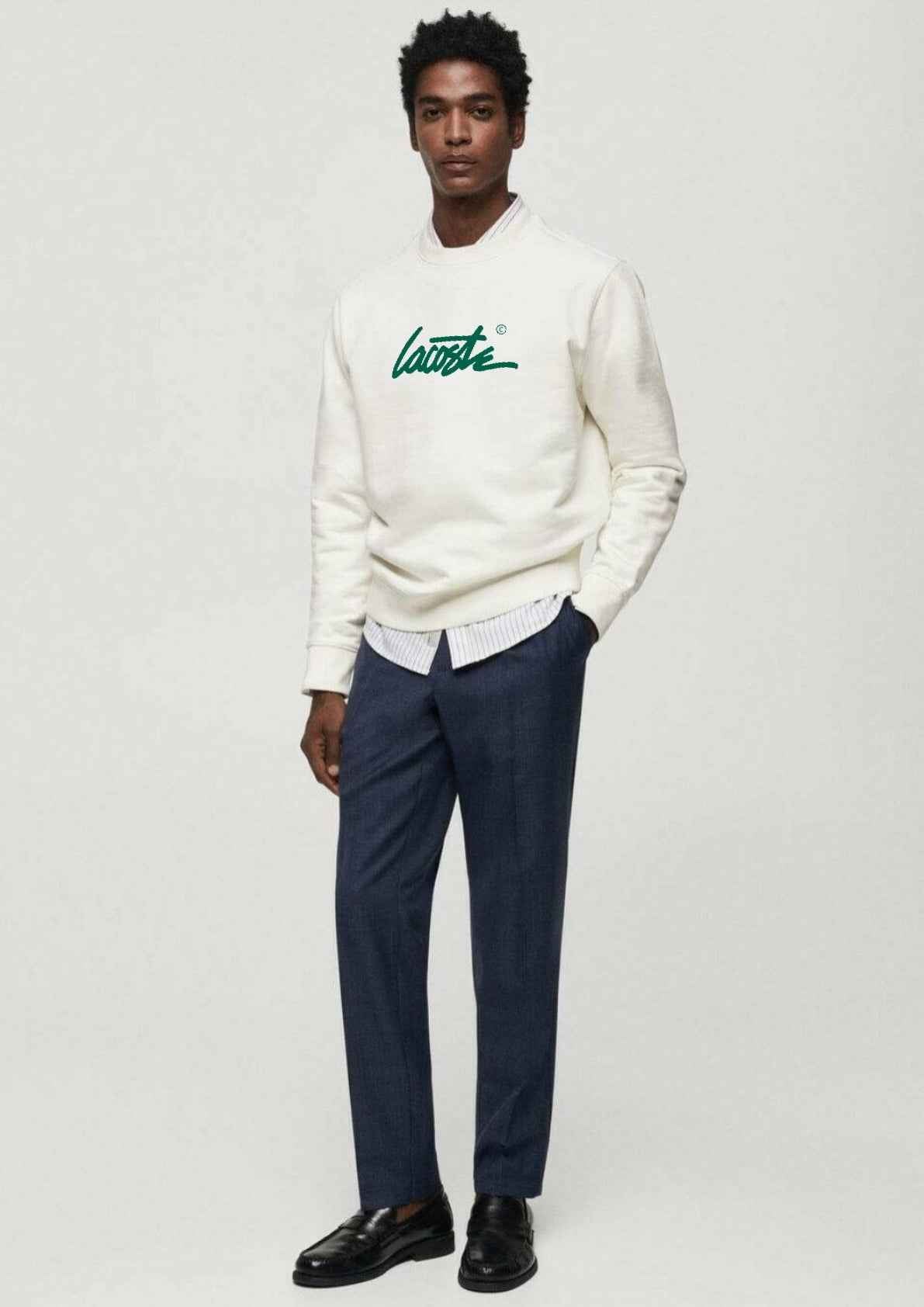 Lacoste Signature Sweatshirt - Cream White