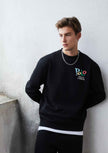 Polo Multicolor Logo Sweatshirt - Black