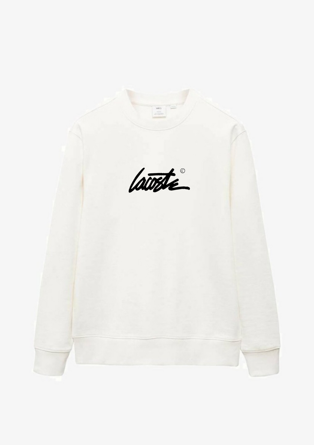 Lacoste Signature Sweatshirt - Cream White - Brand Store