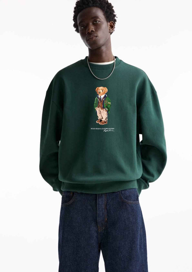 Polo Bear Sweatshirt - Forest Green
