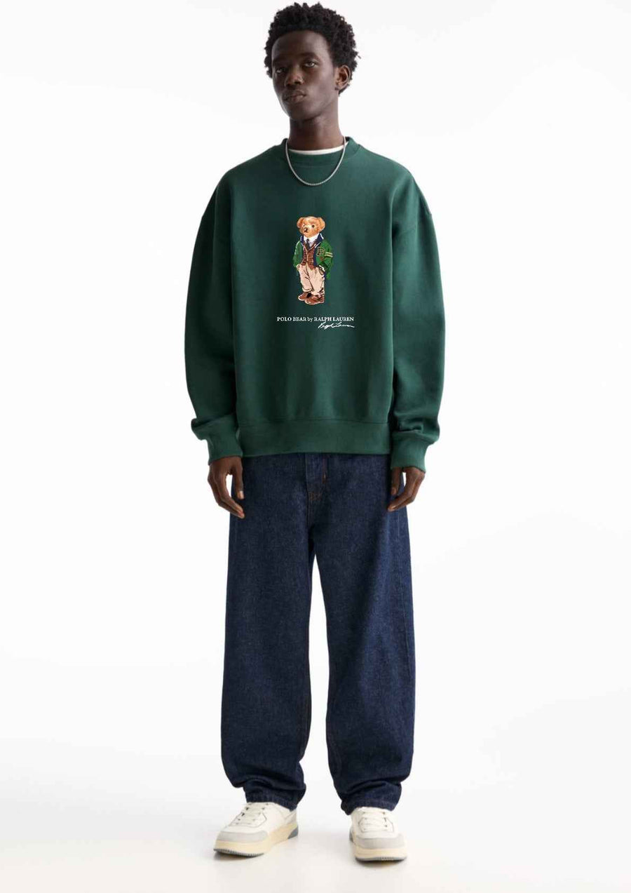 Polo Bear Sweatshirt - Forest Green