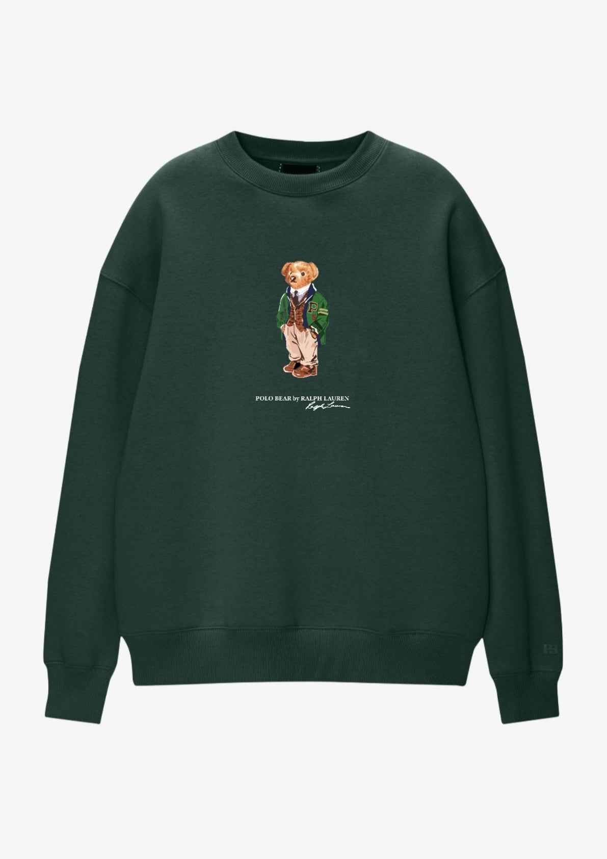 Polo Bear Sweatshirt - Forest Green