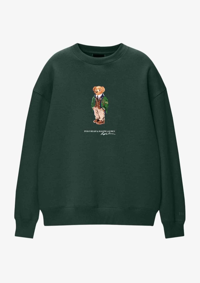 Polo Bear Sweatshirt - Forest Green