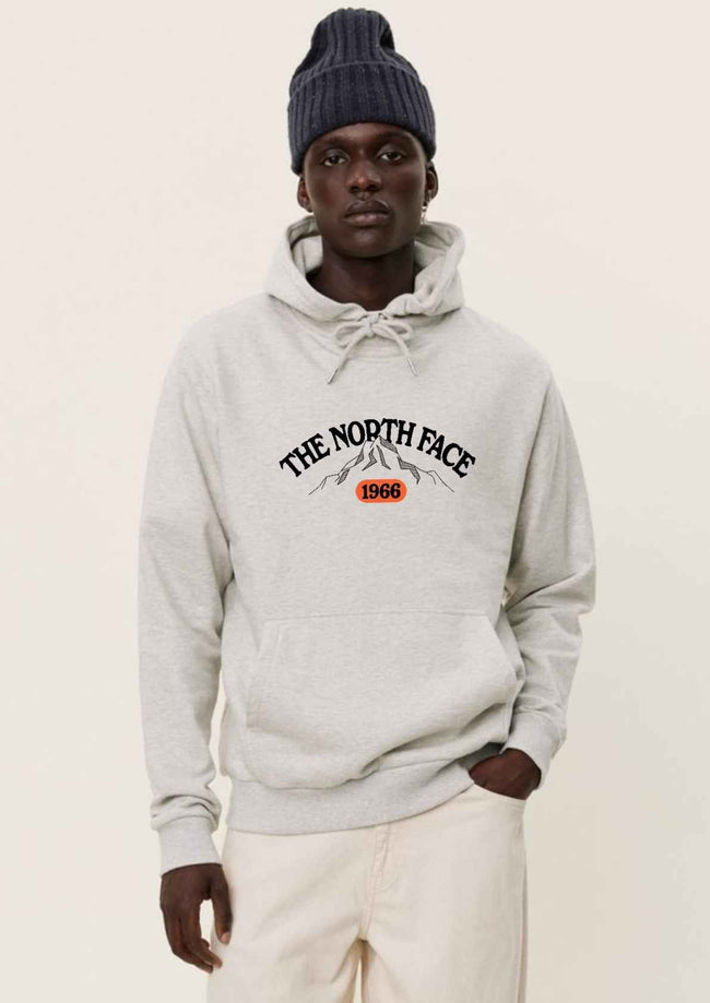 Northface 1966 Textured Gray Hoodie