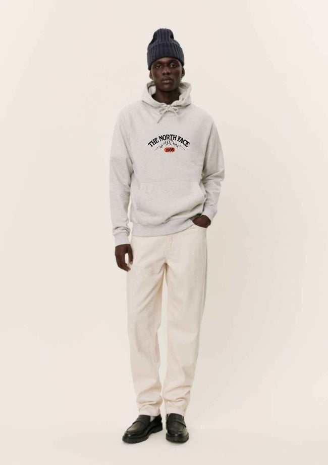 Northface 1966 Textured Gray Hoodie