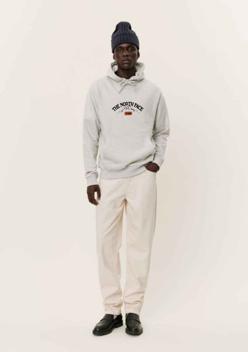 Northface 1966 Textured Gray Hoodie