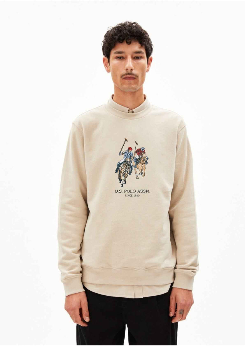 USPA Dual Pony Sweatshirt - Off White
