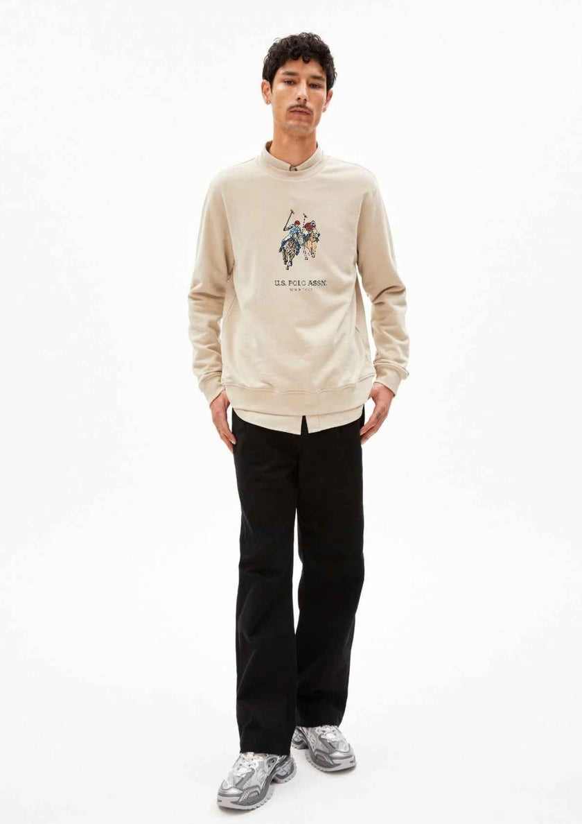 USPA Dual Pony Sweatshirt - Off White