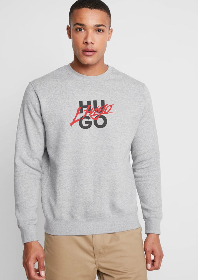 Hugo Signature Sweatshirt - Gray - Brand Store