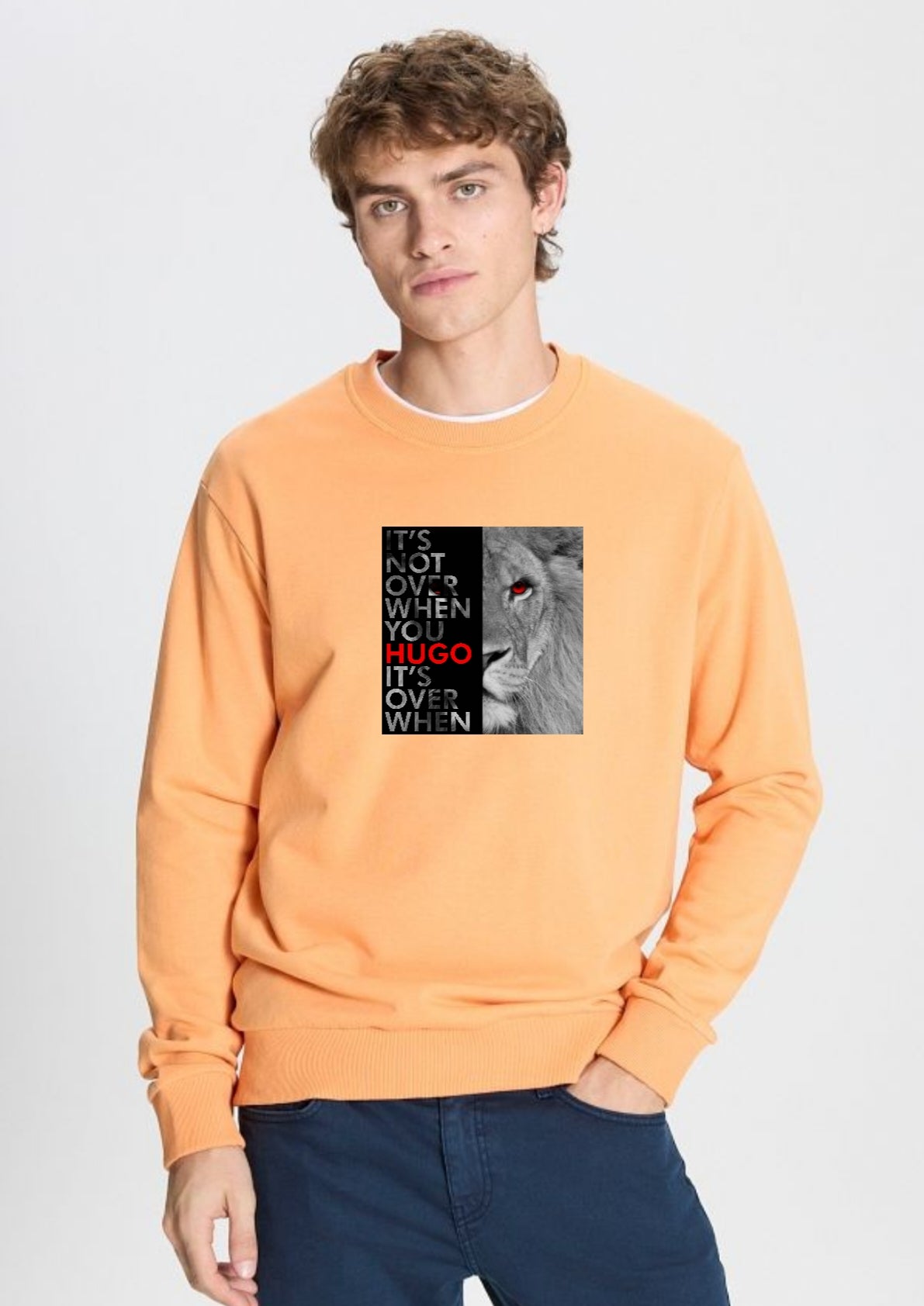 Hugo Lion Graphic Sweatshirt - Rust - Brand Store