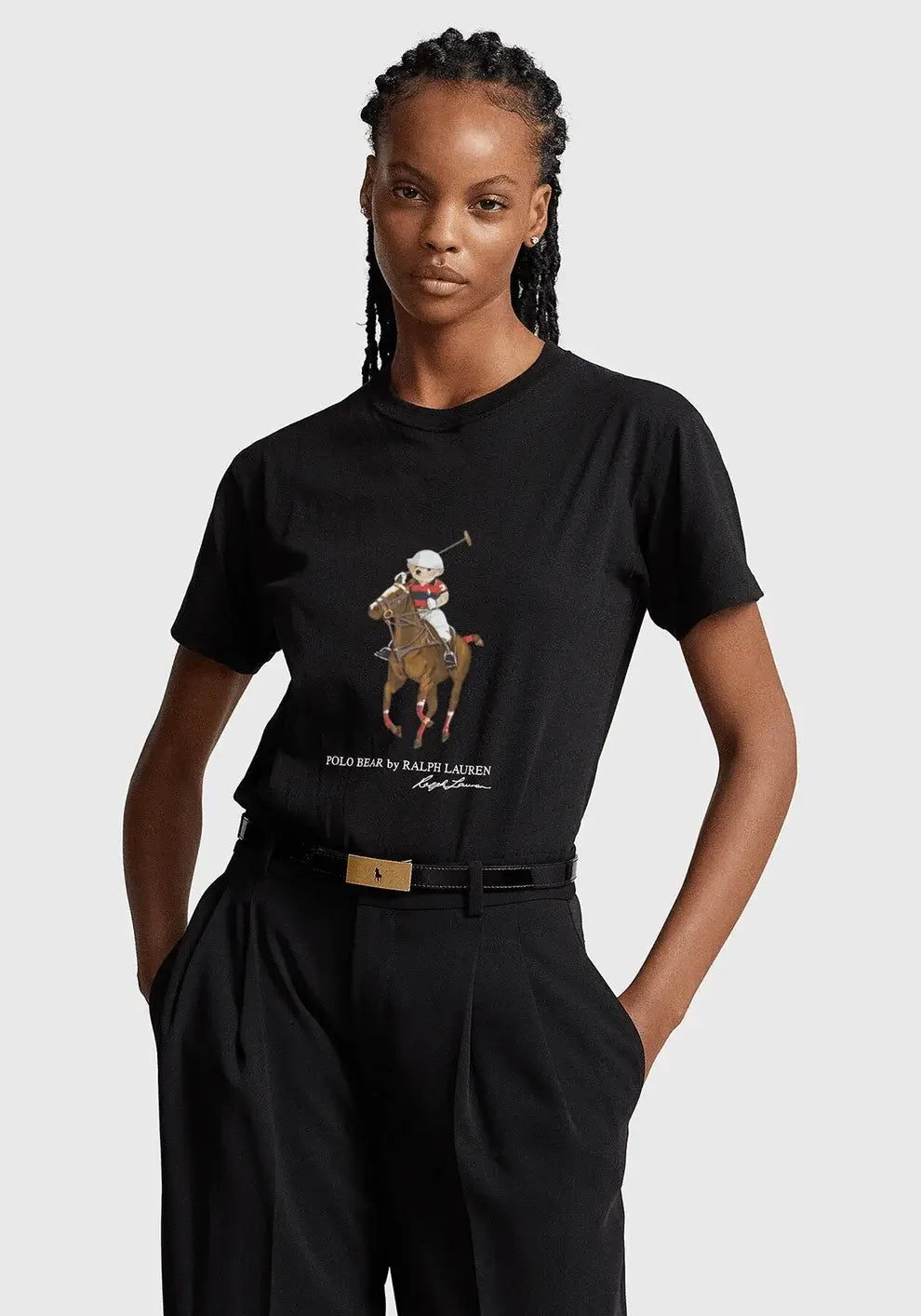 Polo Pony Bear Tee - Black