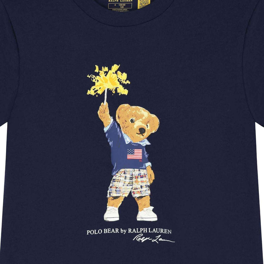 Firework Bear Shirt - Navy