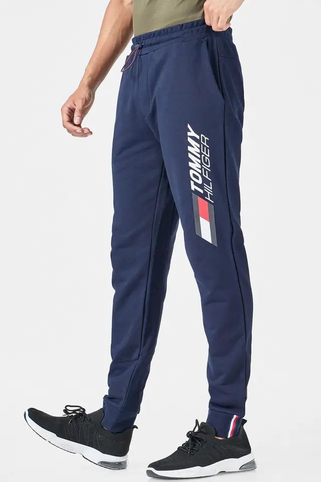 Tommy Signature Jogger Trouser - Blue - Brand Store