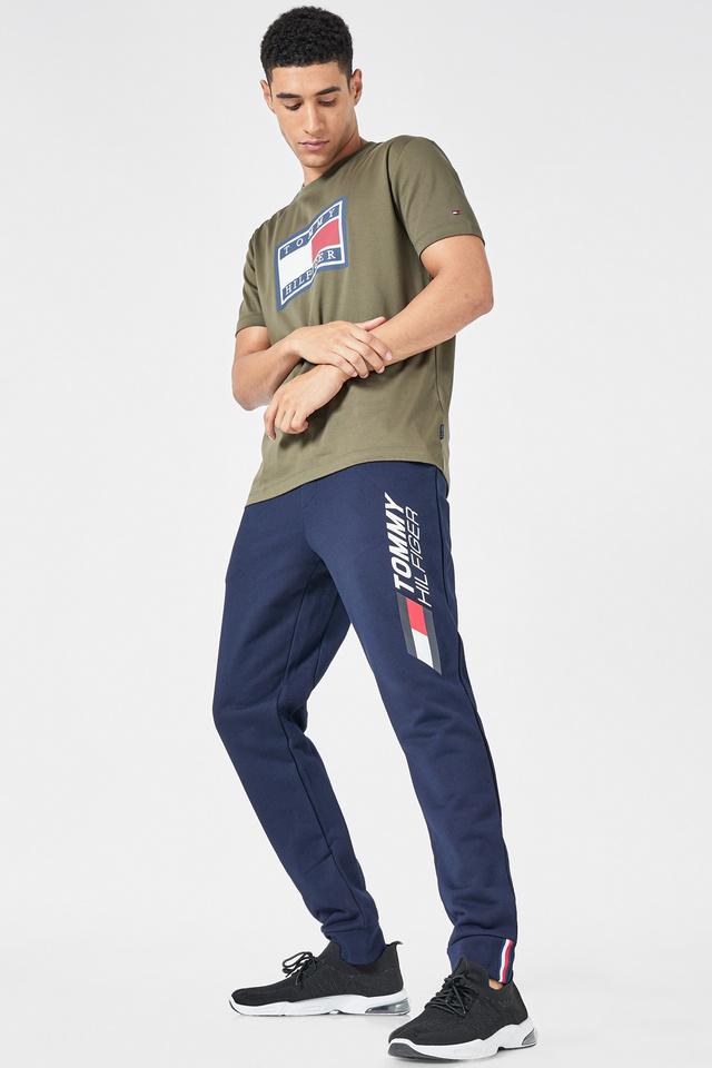 Tommy Signature Jogger Trouser - Blue - Brand Store