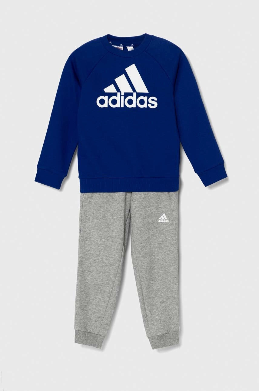 Adidas Fleece Tracksuit Set - Blue/Gray