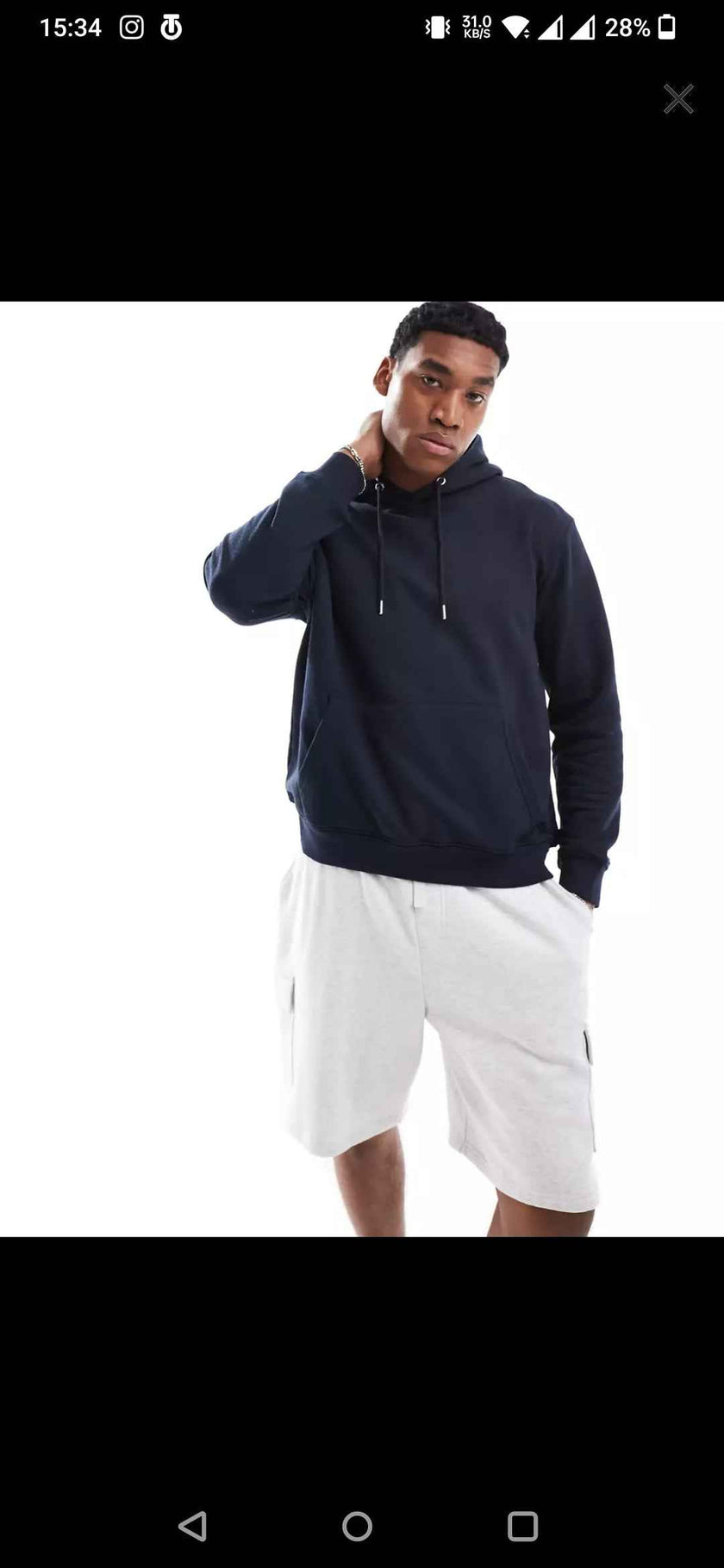 J&J Solid Fleece Hoodies - Navy