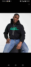 Lacoste Signature Pullover Hoodie - Black