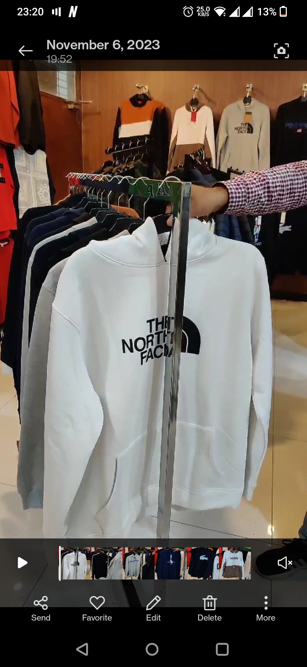 Northface Classic Hoodie - White - Brand Store