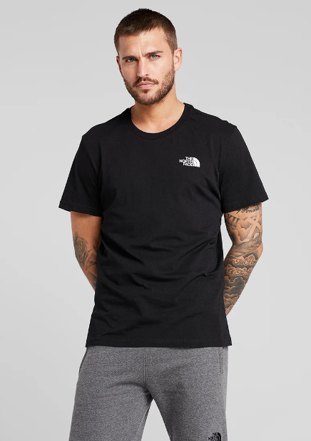 The Northface Chest Logo Tee - Black - Brand Store