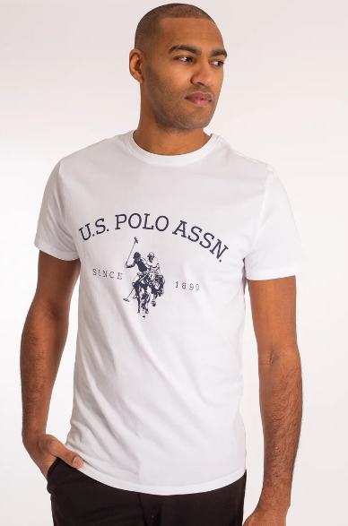تي شيرت بشعار USPA Heritage - أبيض